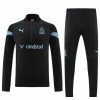 Sudadera De Entrenamiento Olympique de Marseille Cremallera de cuarto 2022-23 Negra - Hombre